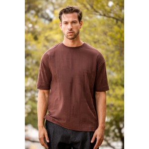 T-shirt Vittorio καφέ T-shirt Vittorio καφέ