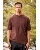 T-shirt Vittorio καφέ ΚΟΝΤΟΜΑΝΙΚΕΣ