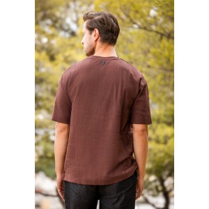 T-shirt Vittorio καφέ T-shirt Vittorio καφέ