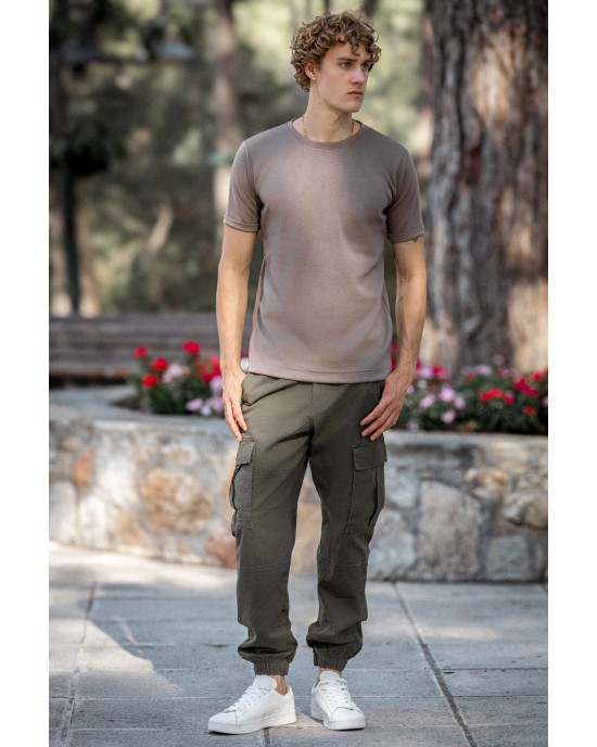 T-Shirt Rebel καφέ ΚΟΝΤΟΜΑΝΙΚΕΣ