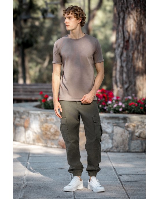 T-Shirt Rebel καφέ ΚΟΝΤΟΜΑΝΙΚΕΣ
