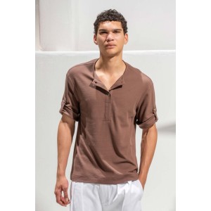 T-shirt Vittorio καφέ