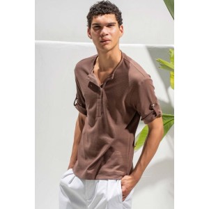 T-shirt Vittorio καφέ