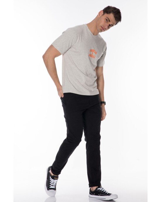 T-shirt Franklin Marshall γκρι T-shirt Franklin Marshall γκρι