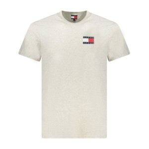 T-shirt Tommy Jeans γκρι ανοιχτό