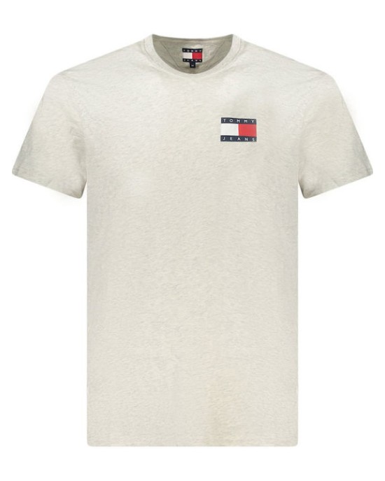 T-shirt Tommy Jeans γκρι ανοιχτό ΚΟΝΤΟΜΑΝΙΚΕΣ