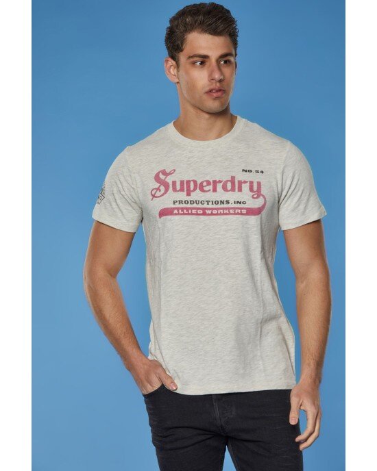 T-shirt SUPERDRY γκρι T-shirt SUPERDRY γκρι