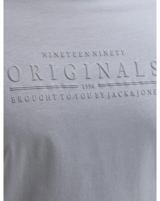 T-shirt Jack n Jones Plus Size γκρι ΚΟΝΤΟΜΑΝΙΚΕΣ