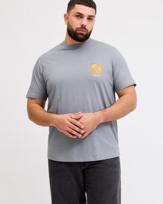 T-shirt Jack n Jones Plus Size γκρι