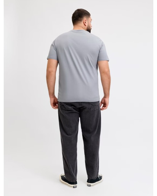 T-shirt Jack n Jones Plus Size γκρι ΚΟΝΤΟΜΑΝΙΚΕΣ
