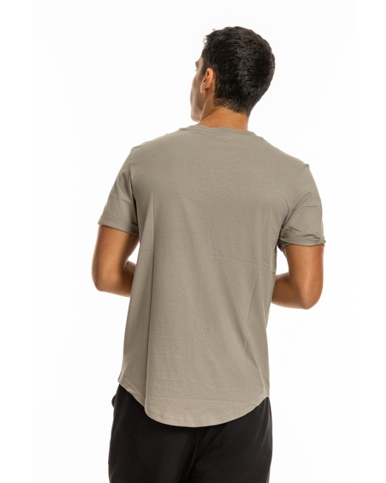 T-shirt Calvin Klein γκρι ΚΟΝΤΟΜΑΝΙΚΕΣ