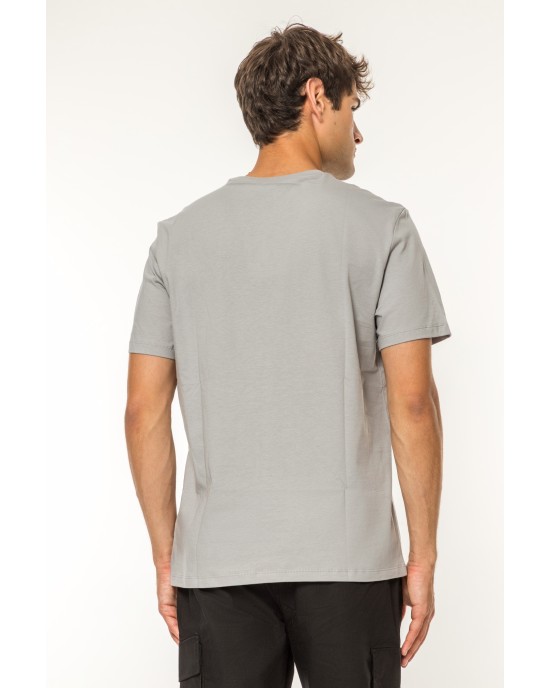 T-shirt Calvin Klein γκρι ΚΟΝΤΟΜΑΝΙΚΕΣ