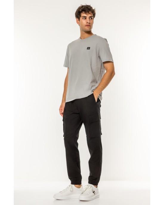 T-shirt Calvin Klein γκρι ΚΟΝΤΟΜΑΝΙΚΕΣ