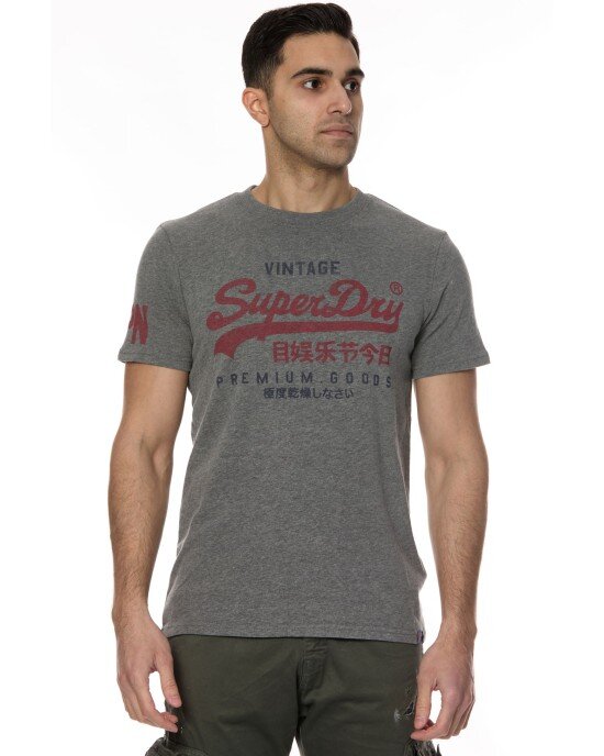 T-shirt SUPERDRY γκρι T-shirt SUPERDRY γκρι