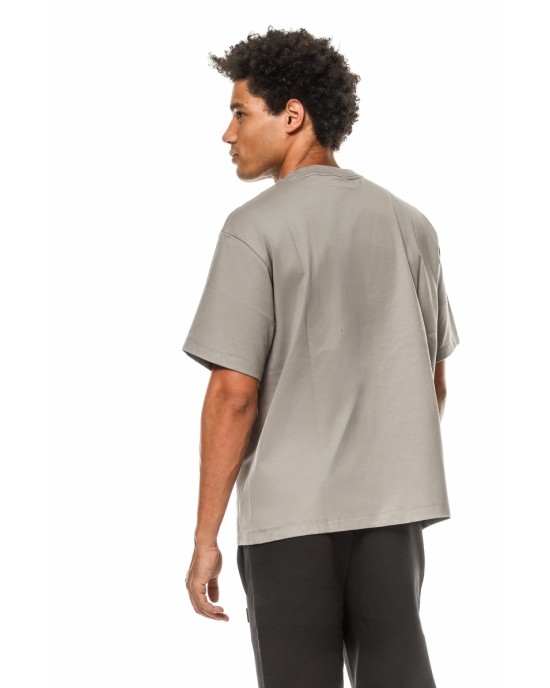 T-shirt Calvin Klein γκρι ΚΟΝΤΟΜΑΝΙΚΕΣ