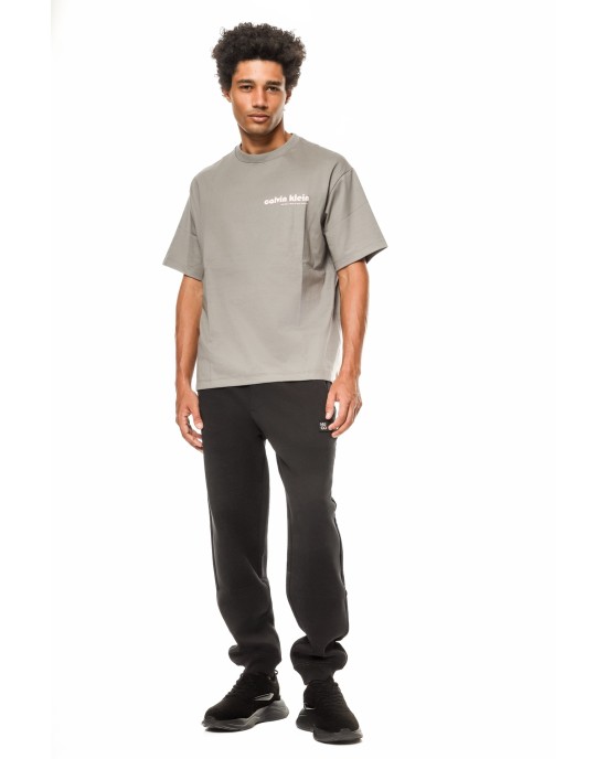 T-shirt Calvin Klein γκρι ΚΟΝΤΟΜΑΝΙΚΕΣ
