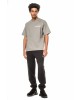 T-shirt Calvin Klein γκρι ΚΟΝΤΟΜΑΝΙΚΕΣ