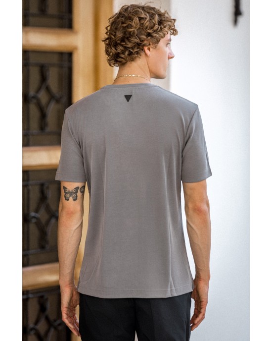 T-shirt Vittorio γκρι ΚΟΝΤΟΜΑΝΙΚΕΣ