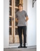 T-shirt Vittorio γκρι ΚΟΝΤΟΜΑΝΙΚΕΣ