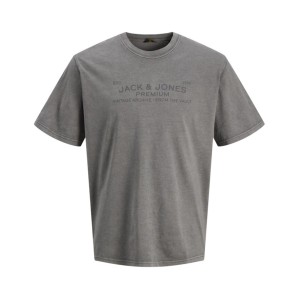 T-shirt Jack n Jones γκρι σκούρο