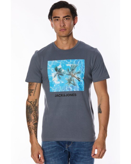 T-shirt Jack n Jones γκρι