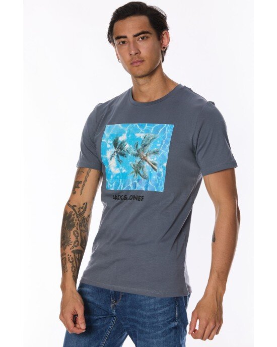 T-shirt Jack n Jones γκρι T-shirt Jack n Jones γκρι