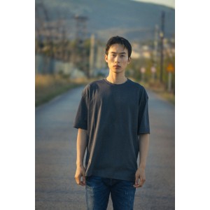 T-shirt Vittorio γκρι σκούρο