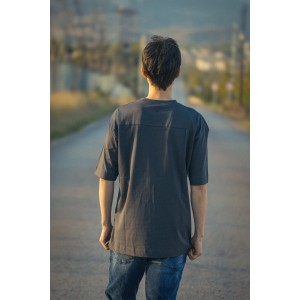 T-shirt Vittorio γκρι σκούρο T-shirt Vittorio γκρι σκούρο