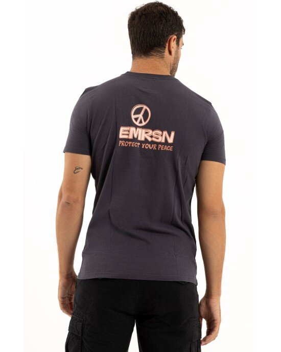 T-shirt Emerson γκρι σκούρο ΚΟΝΤΟΜΑΝΙΚΕΣ