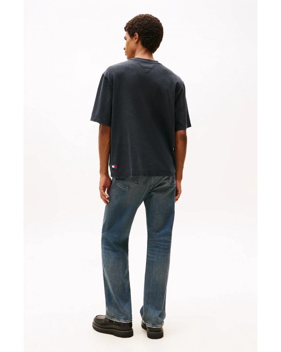 T-shirt Tommy Jeans γκρι σκούρο ΚΟΝΤΟΜΑΝΙΚΕΣ