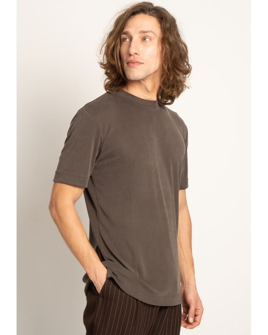 T-shirt Vittorio σκούρο γκρι ΚΟΝΤΟΜΑΝΙΚΕΣ