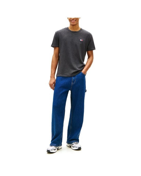 T-shirt Tommy Jeans γκρι σκούρο ΚΟΝΤΟΜΑΝΙΚΕΣ