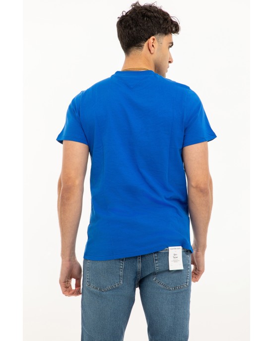 T-shirt Tommy Jeans μπλε ρουά ΚΟΝΤΟΜΑΝΙΚΕΣ