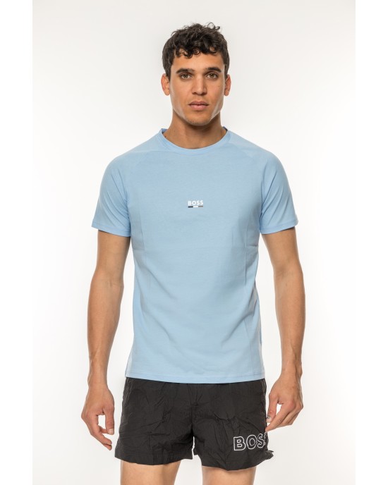T-Shirt Boss γαλάζιο ΚΟΝΤΟΜΑΝΙΚΕΣ