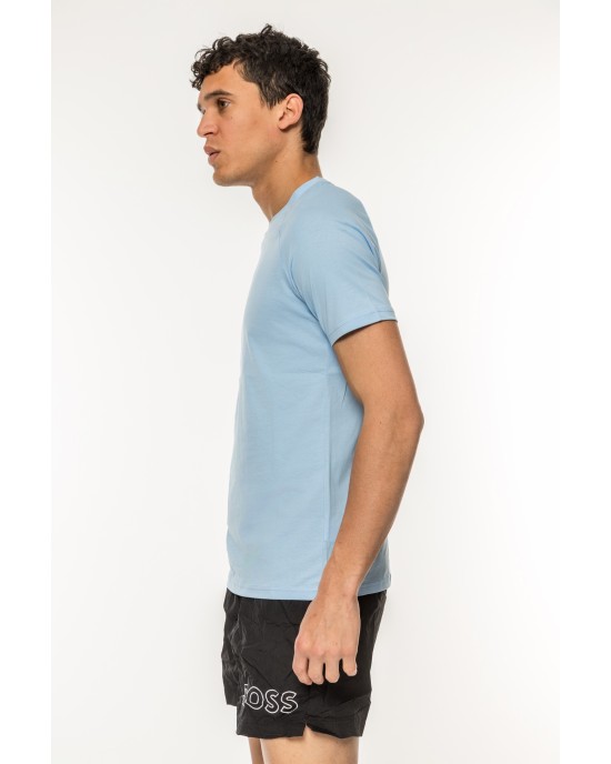 T-Shirt Boss γαλάζιο ΚΟΝΤΟΜΑΝΙΚΕΣ