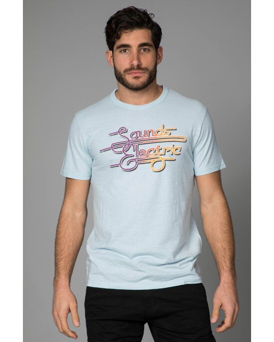 T-shirt Jack n Jones γαλάζιο T-shirt Jack n Jones γαλάζιο