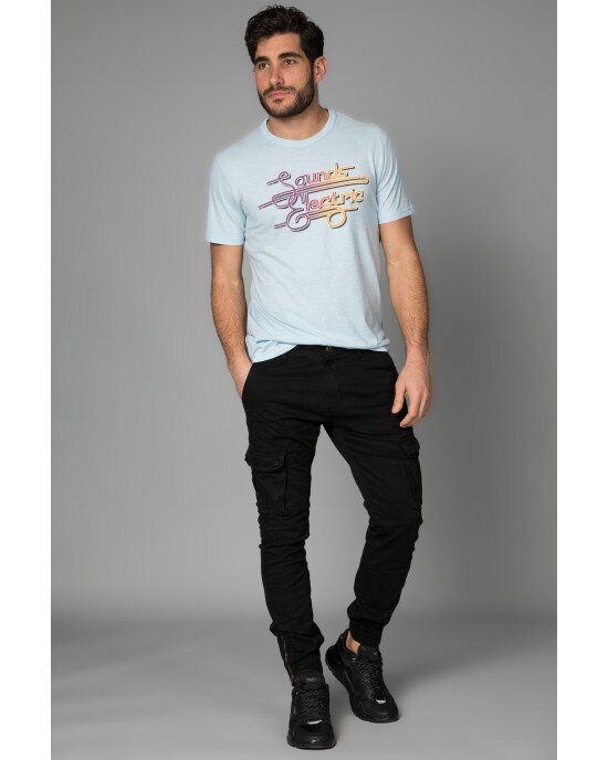 T-shirt Jack n Jones γαλάζιο T-shirt Jack n Jones γαλάζιο