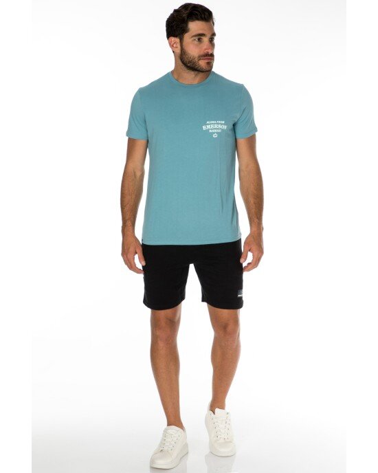 T-shirt Emerson γαλάζιο T-shirt Emerson γαλάζιο