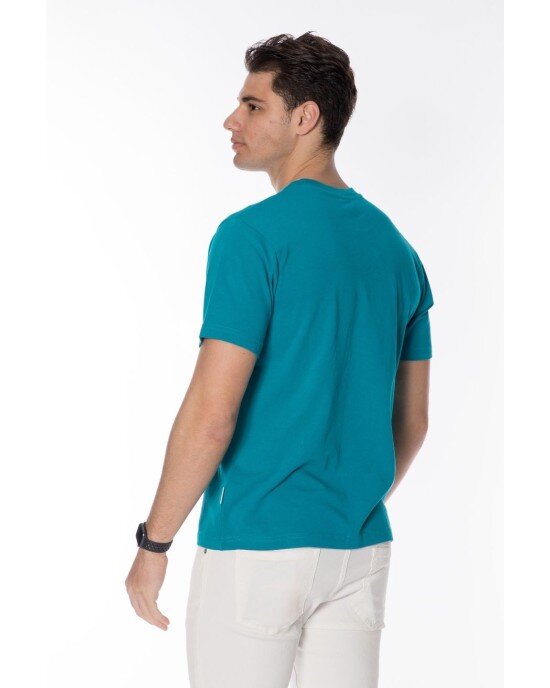 T-shirt Franklin Marshall γαλάζιο T-shirt Franklin Marshall γαλάζιο
