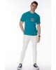 T-shirt Franklin Marshall γαλάζιο T-shirt Franklin Marshall γαλάζιο