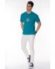 T-shirt Franklin Marshall γαλάζιο T-shirt Franklin Marshall γαλάζιο