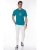T-shirt Franklin Marshall γαλάζιο T-shirt Franklin Marshall γαλάζιο