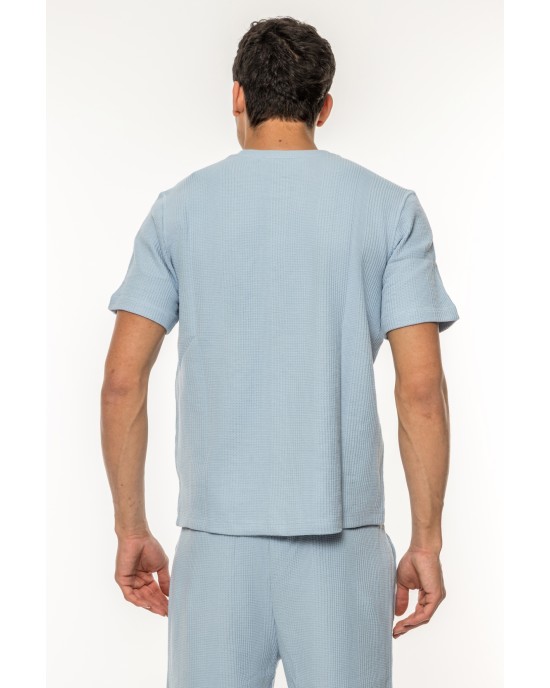 T-Shirt Boss γαλάζιο ΚΟΝΤΟΜΑΝΙΚΕΣ