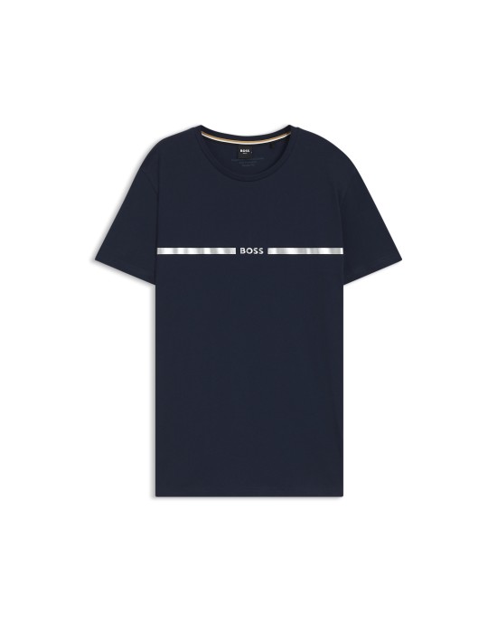 T-Shirt Boss μπλε ΚΟΝΤΟΜΑΝΙΚΕΣ