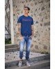 T-shirt SUPERDRY μπλε T-shirt SUPERDRY μπλε