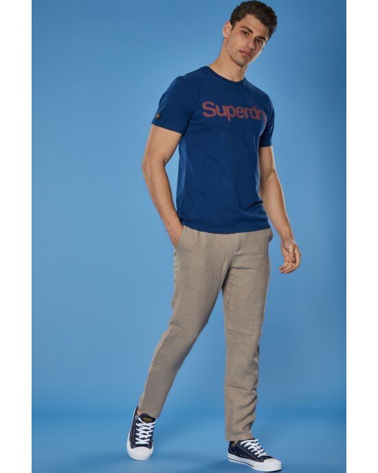 T-shirt SUPERDRY μπλε T-shirt SUPERDRY μπλε