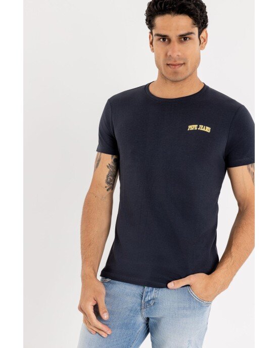 T-shirt Pepe Jeans μπλε ΚΟΝΤΟΜΑΝΙΚΕΣ