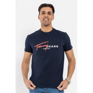T-shirt Tommy Jeans μπλε T-shirt Tommy Jeans μπλε