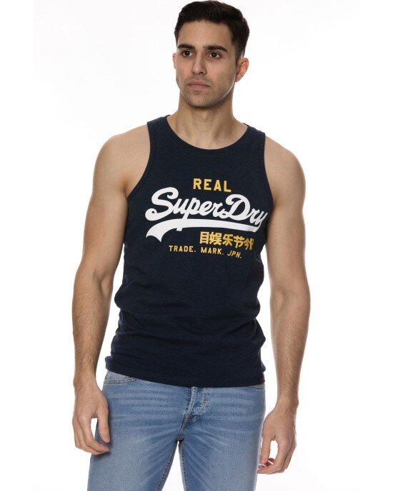 T-shirt Superdry μπλε T-shirt Superdry μπλε