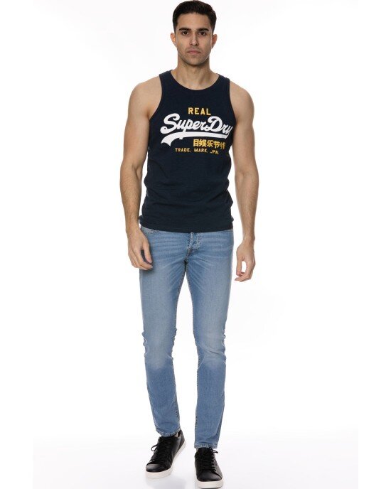 T-shirt Superdry μπλε T-shirt Superdry μπλε